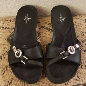 Life StrideTender Black Del Rio Sandals